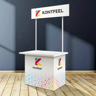 Custom Promotion Table and branded marketing desk in Muscat Oman