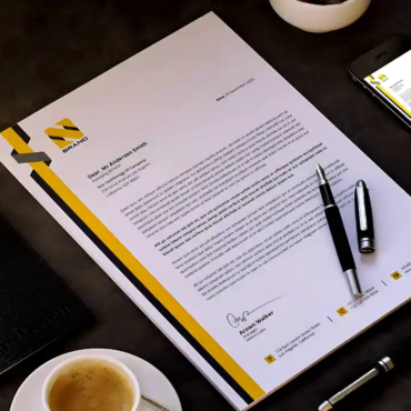 Custom Letterheads for official business stationery in Muscat Oman