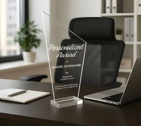Custom Acrylic Plaques and laser-engraved recognition awards in Muscat Oman