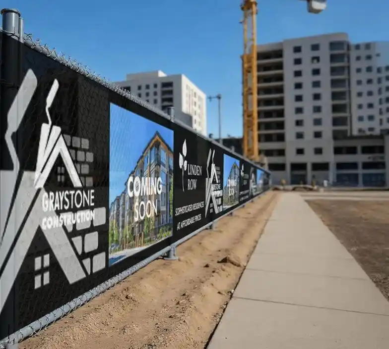 Custom Building Site Fence Banners and construction hoarding in Muscat Oman