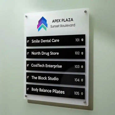 Custom Directory Sign Boards for building navigation in Muscat Oman
