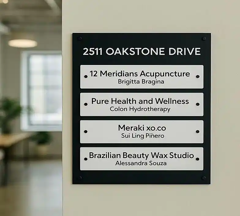 Bespoke Building Directory Sign Design Muscat