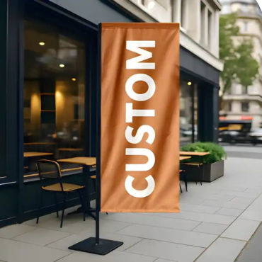 Custom L-shaped and L flag banners printing Muscat Oman