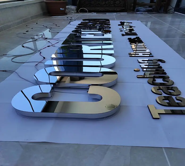 Custom Stainless Steel Lettering Muscat