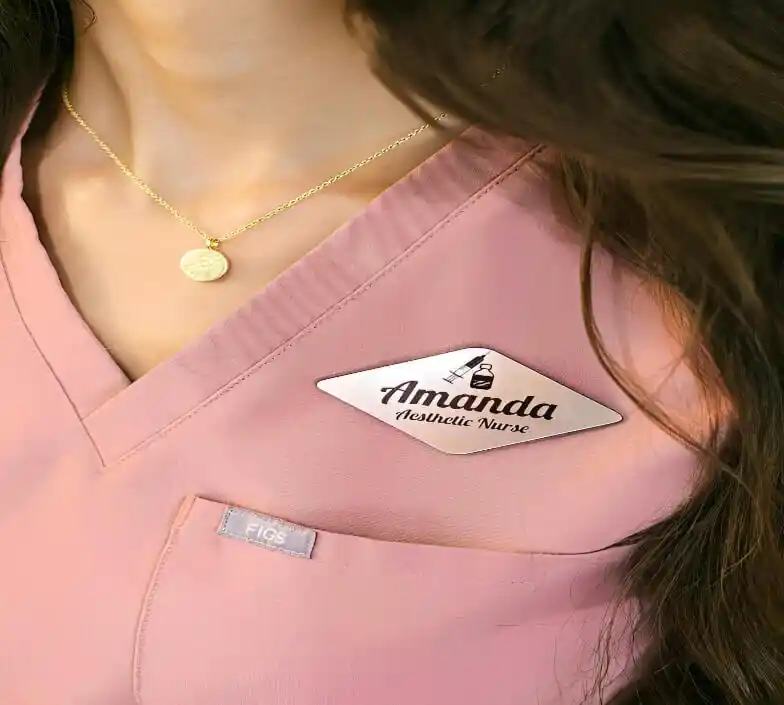 Custom Name Badges for professional staff identification in Muscat Oman