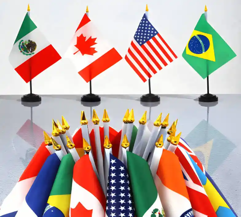 Custom made Oman national flags for poles and desks Muscat