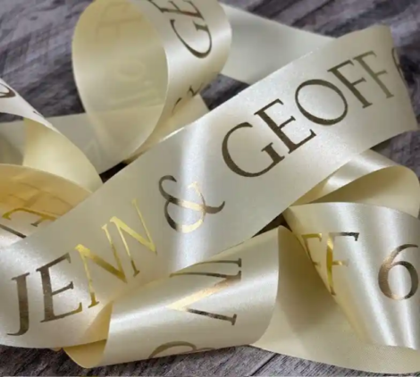 Custom Printed Ribbons for luxury gift packaging and events in Muscat Oman